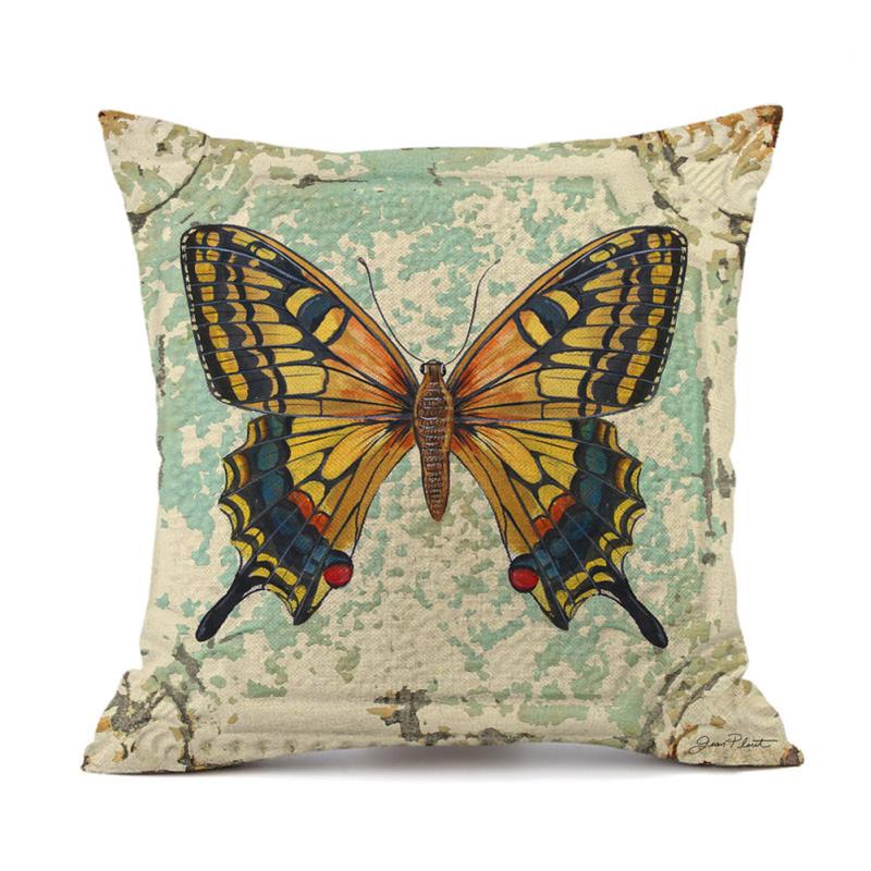 Colorful Printed Cushion  Cover Throw Pillow Case Without Pillow Insert For Home Sofa Car 45*45cm