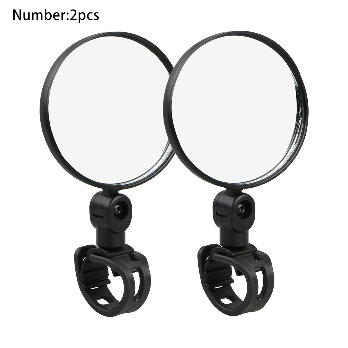 

360° Adjustable Bicycle Rearview Mirror Silicone Wide Angle Convex Mirror for Bike Motorcycle Universal Quick Release чёрный