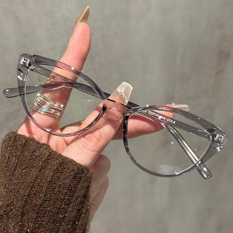 Cat Eye Blue Light Blocking Glasses Women Fashion Design Decorative Glasses Men Advanced Style OfficialBusiness Computer Eyewear