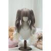 Lolita Style Curly Double Ponytails Wig | Heat Resistant Synthetic Hair with Bangs for Cosplay, Halloween, Anime Theme Part