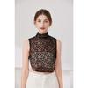 Elegant Lace Interior Decoration Hollow Fake Collar Detachable Flower High Collar Half Shirt Blouse For Women Girls