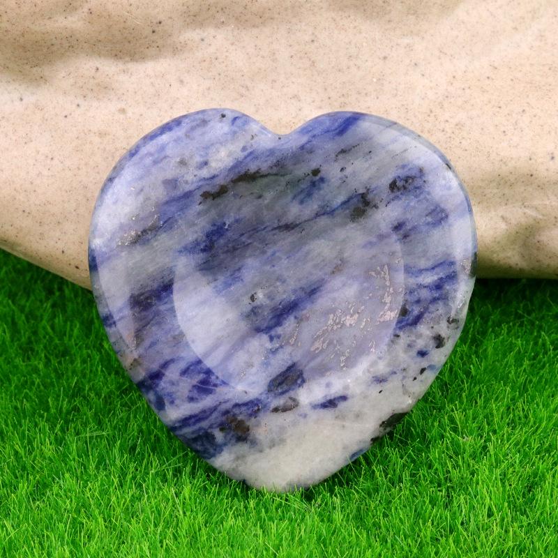 Achatový Křišťálový Kámen Starosti ve Tvaru Srdce pro Léčení