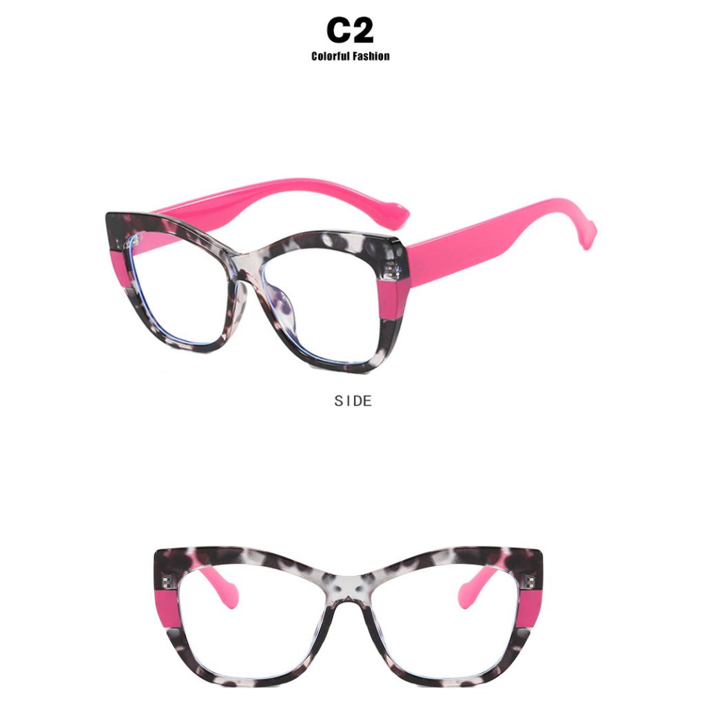 Okulary damskie, oprawki kontrastowe, oprawki retro TR90