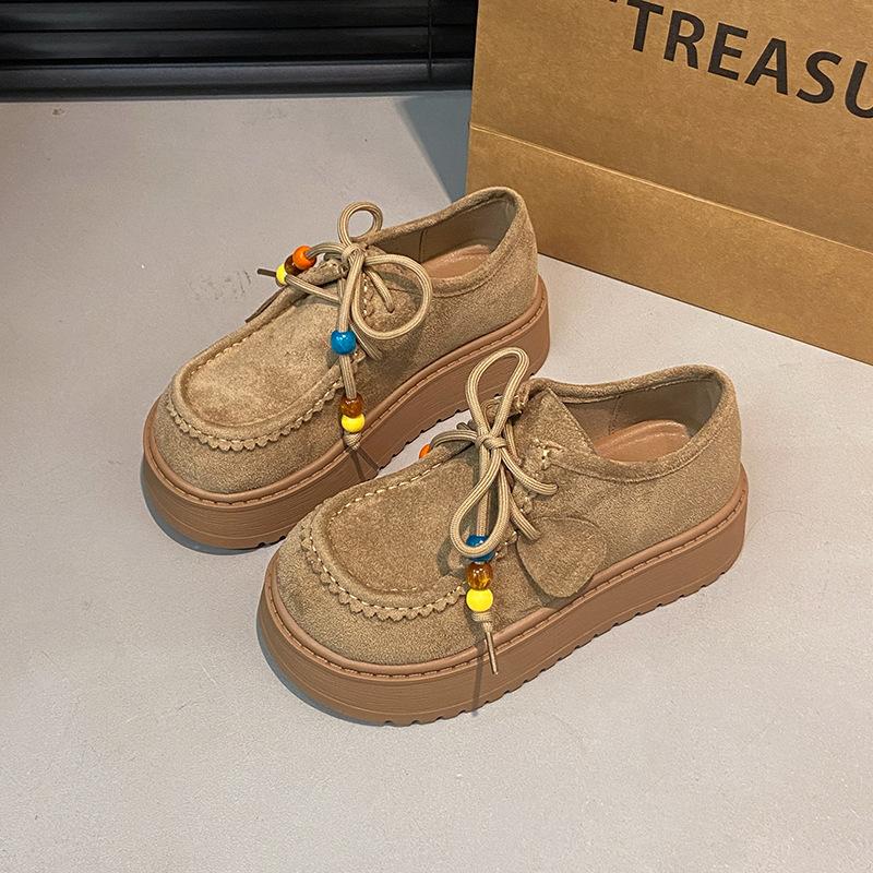 

Women s Retro Commuter Thick Bottom Height Increase Comfortable Lightweight Enhance Temperament Retro Not Tired Feet Casual Sneakers 35 хакі