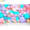 SHUOZHIKE Balloon First Birthday Party Decoration Photography Backdrops Props  Castle Newborn Baby Photo Studio Background YR-04