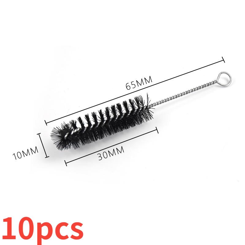 

10pcs/Set Nylon Tube Brushes Straw Drinking Glasses Keyboards Cleaning Brushes Conical Car Motorcycle Washing Cleaning Tools красный