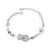 Fashion Bracelet Wedding Female Heart Crystal Bracelets For Women Luxury Temperament Silver -Color Fine Jewelry Gift