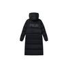 FILA Sports Casual Mid-Length Thick Hooded Down Jacket Winter Women outerwear Black F11W147905F-BK