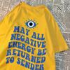 May All Negative Evergy Be Returned To Sender Man T-Shirts Hip Hop Quality Loose Shirt Pattern Tops Simplicity Cotton Clothes