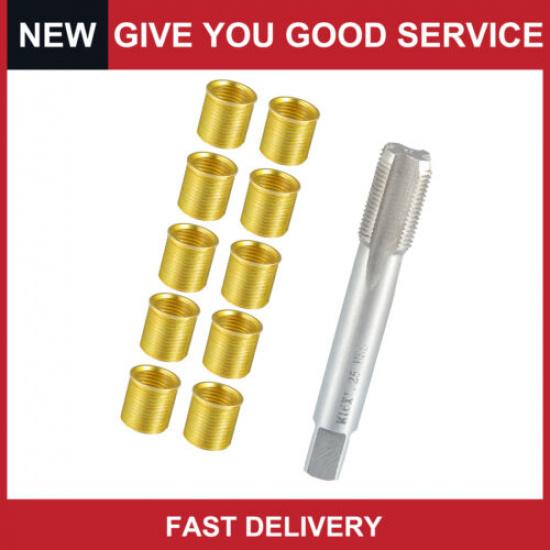 Универсальный набор инструментов для ремонта резьбы свечей зажигания с M14x1.25 erts Упаковка 11 шт.