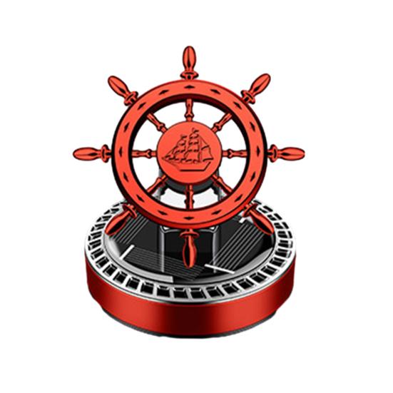 Ηλιακό αποσμητικό αυτοκινήτου Περιστρεφόμενο Vintage πηδάλιο μακράς διαρκείας Άρωμα καθαρισμού αέρα Auto Aromatherapy Diffuser Διακοσμητικό αξεσουάρ εσωτερικού αυτοκινήτου