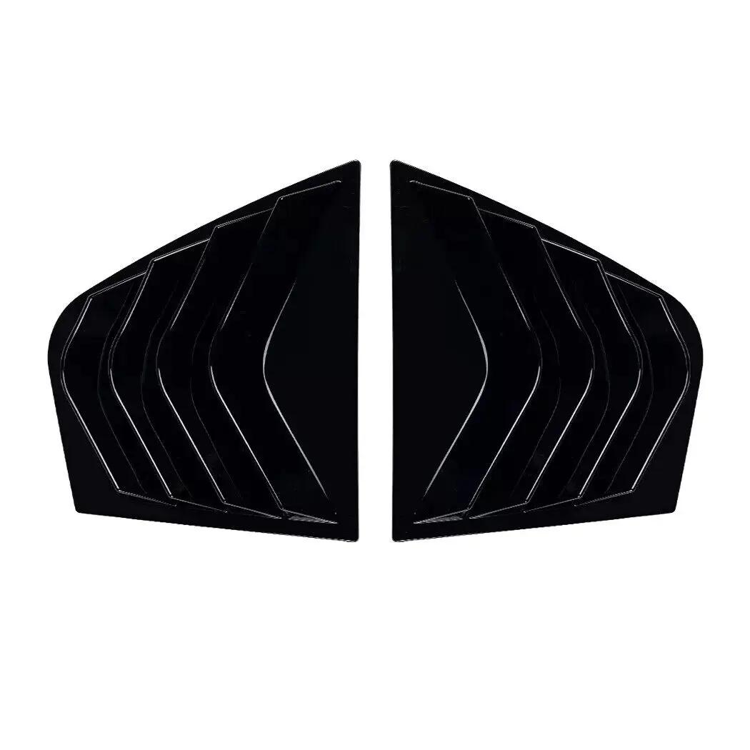 

Для Kia Stinger 2018-2025 Автомобильные задние жалюзи Боковая накладка-заслонка Накладка Стикер Вентиляционное отверстие Совок ABS Углеродное волокно Черный Аксессуары