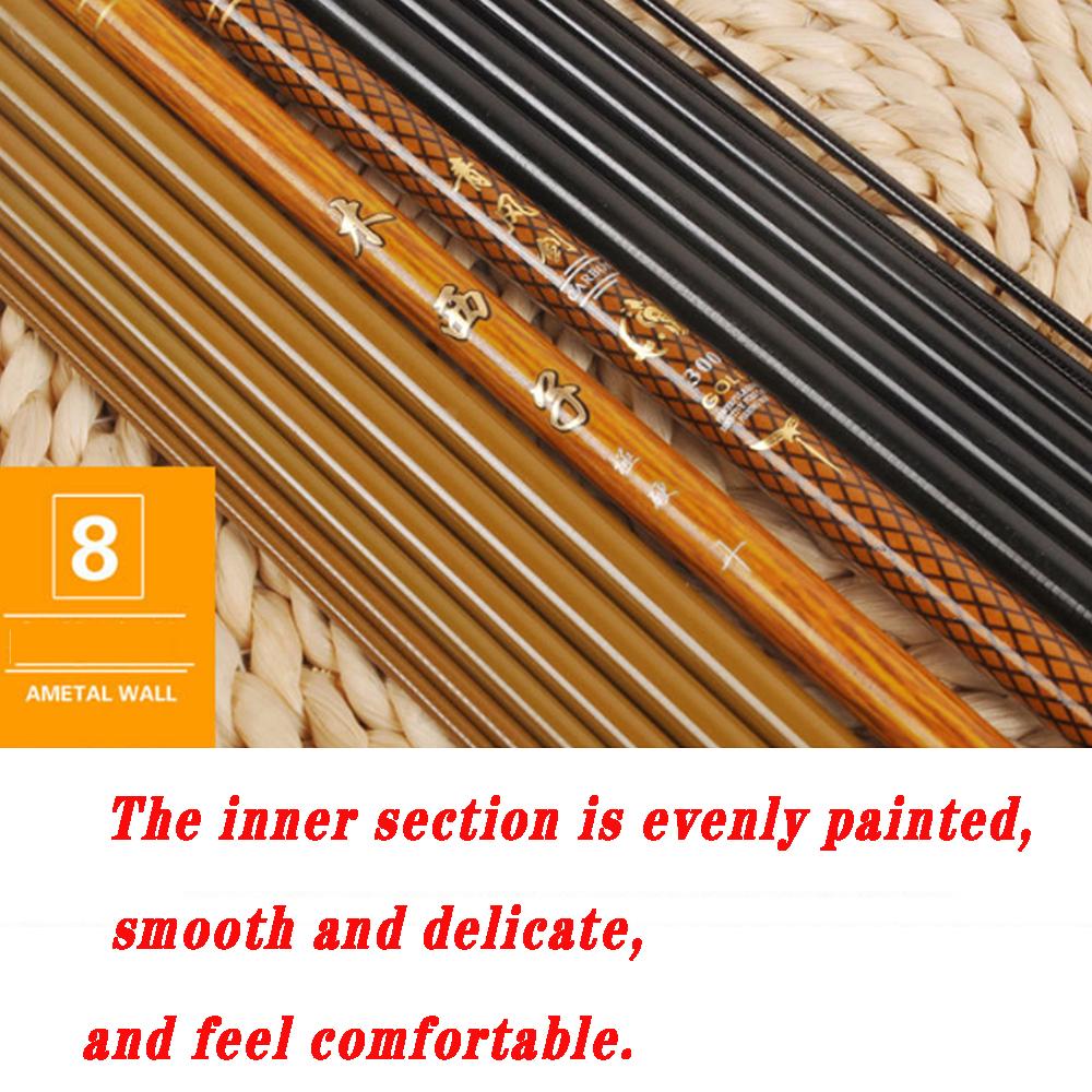 Pocket Super Short Section fishing Rod Carbon Super Light Super Short Section Hand Pole Stream Rod 46 Cm 1.8 Meters-6.3 Meters