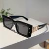 Vintage Rectangle Black Shades Women Trendy Retro Punk Decor Sunglasses Stylish Leopard Vacation Beach Sun Glasses