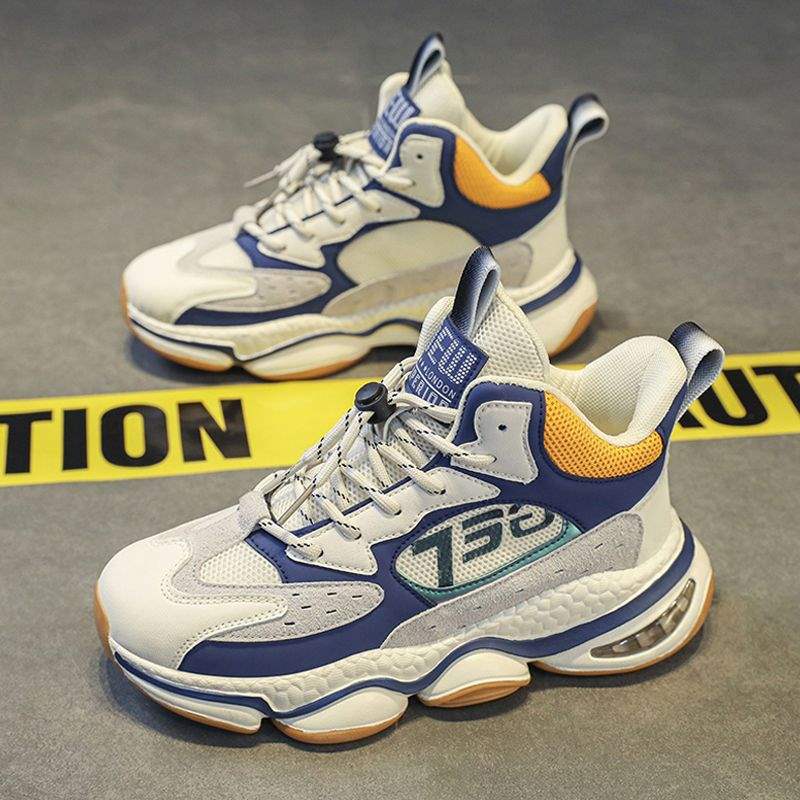 Autumn and winter warm dad shoes children's high-top board shoes student velvet cotton shoes boys sports shoes deodorant mesh shoes