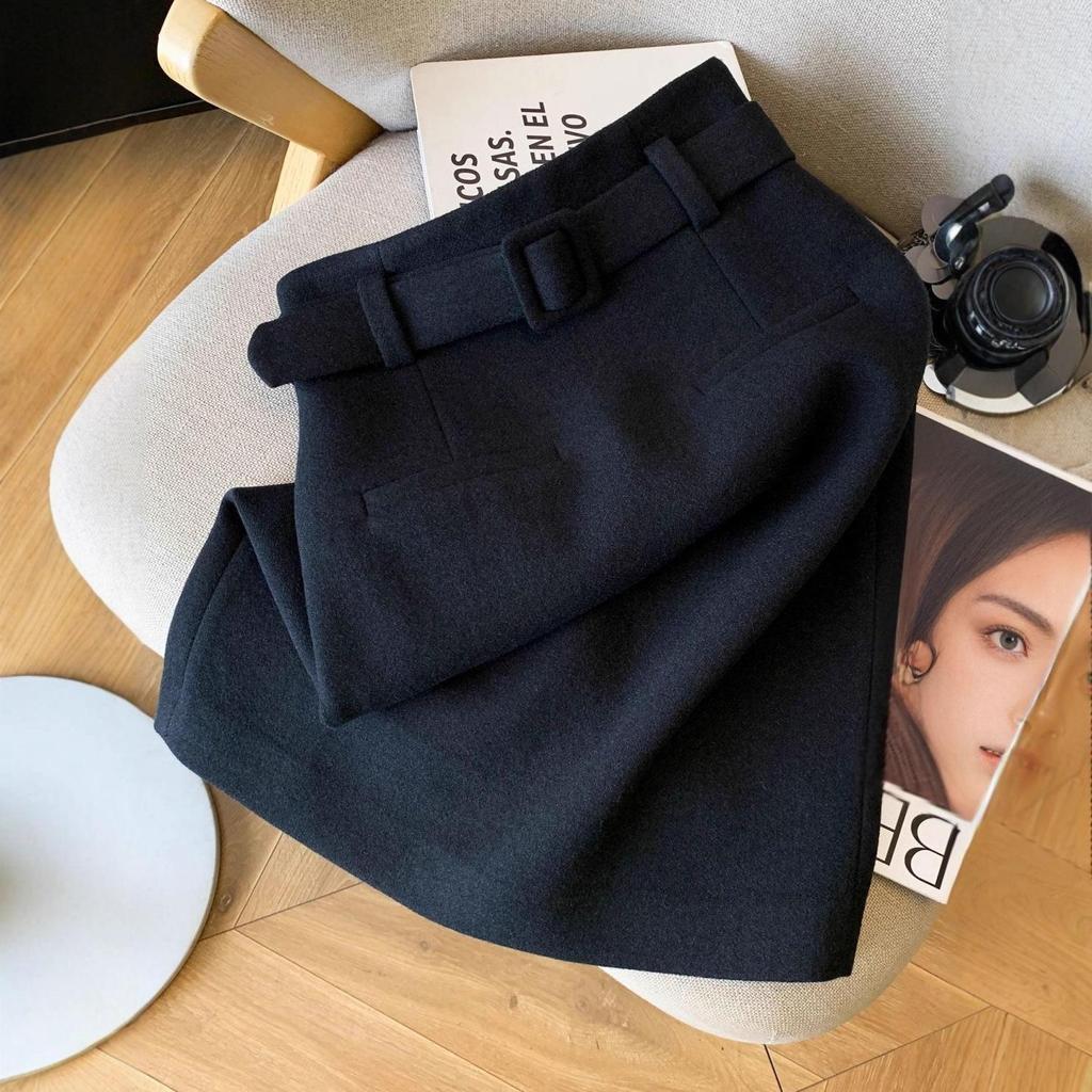 Exquisite High-Waisted Wool Bodycon Skirt for Women - Autumn/Winter 2025 Collection