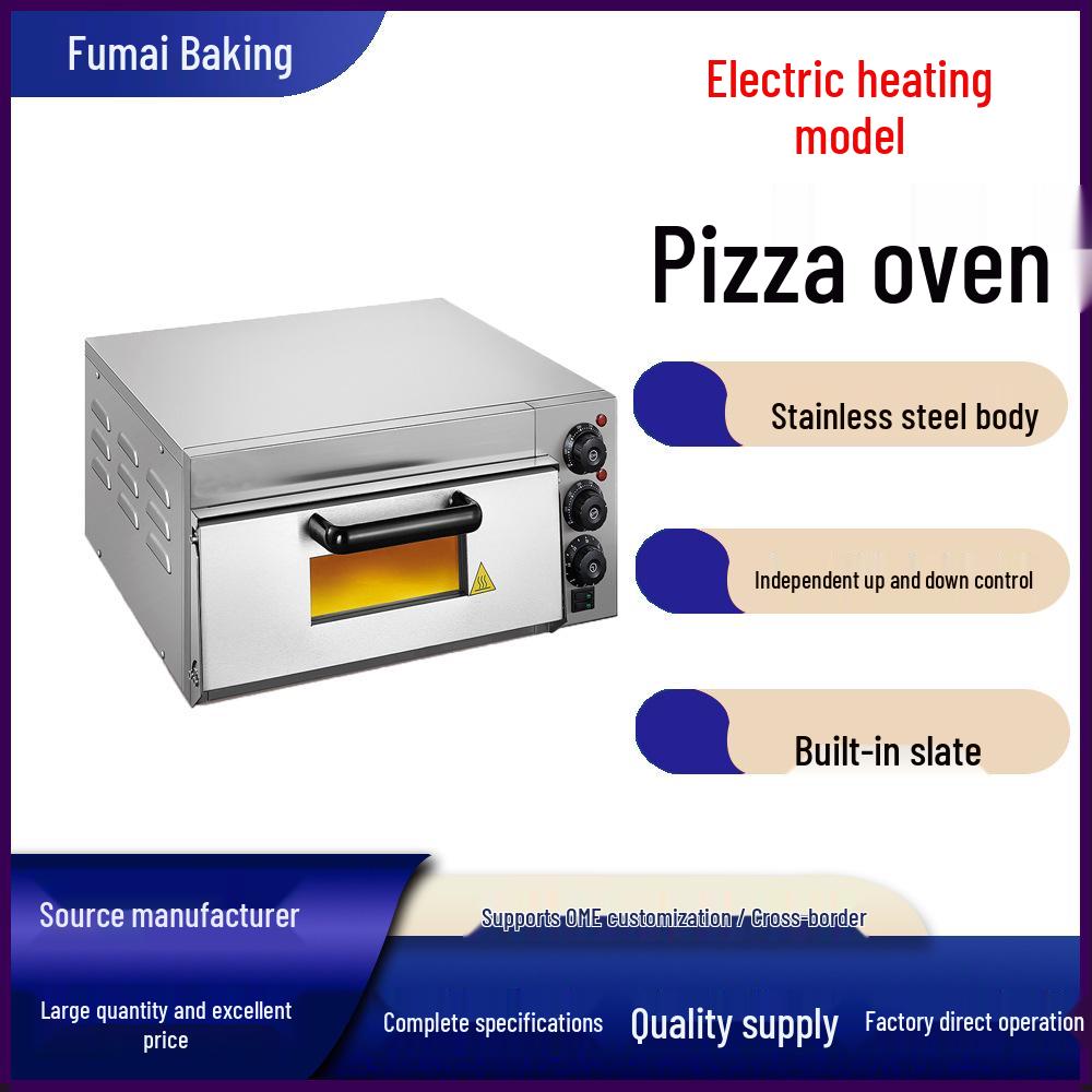 Fumai Stainless Steel Pizza Oven with Glass Window and Adjustable Temperature Control