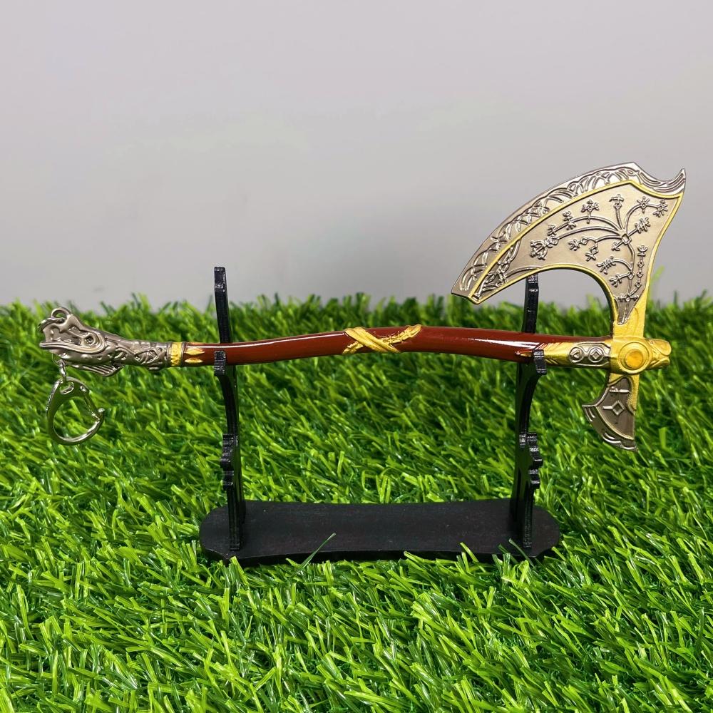 18cm God of War 4 Katana Axe Metal Anime Kratos Athena Blade Ghost Leviathan Chaos Sword Real Size Japanese Katana Sabre Toy