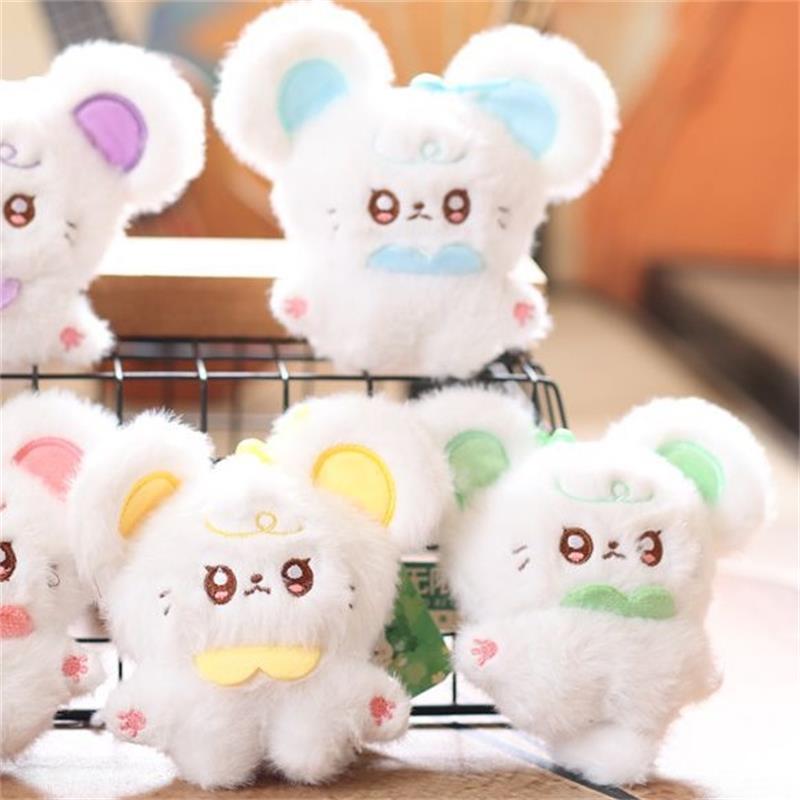 Cute Little Mouse Plush Animals Dolls Stuffed Toys Keychain Pendant Backpack Hangings Decoration Girly Bag Ornaments Kids Gifts