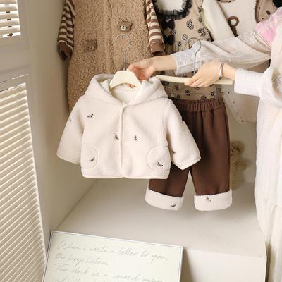 Winter Baby Anzug & Hose Set: Entzückender Neugeborenen-Overall, Modisches zweiteiliges Outfit