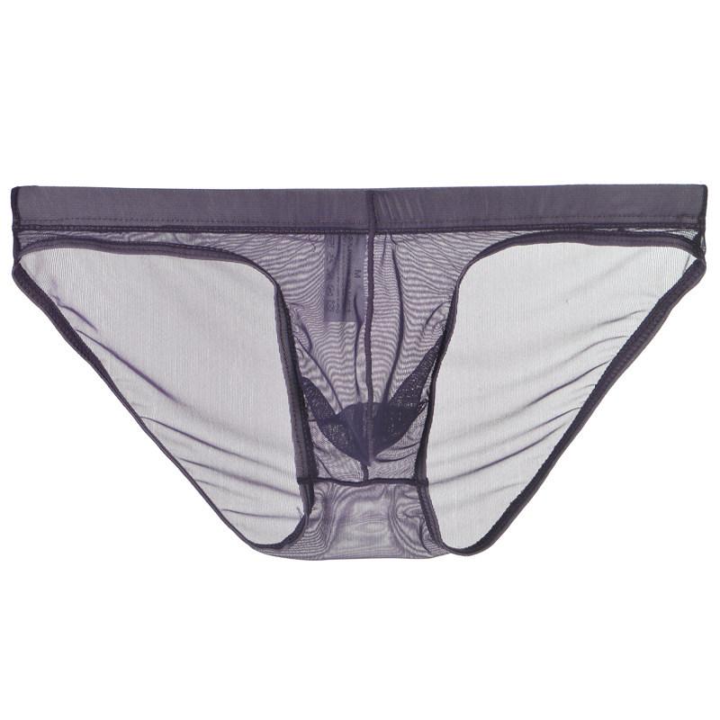 Youye Men's Transparent Mesh Triangle Briefs - Sexy, Breathable, Close-Fitting Underwear for Young Men
