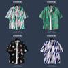 Men's Retro Hawaiian Floral Short-Sleeve Summer Shirt