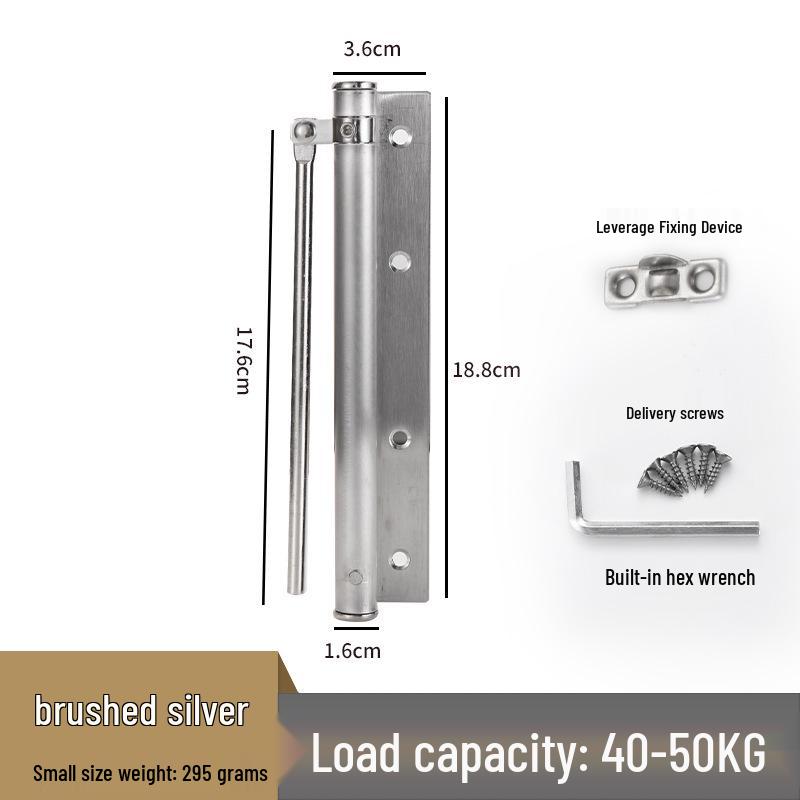 Adjustable Silent Stainless Steel Automatic Door Closer Spring for Lightweight Wooden Doors