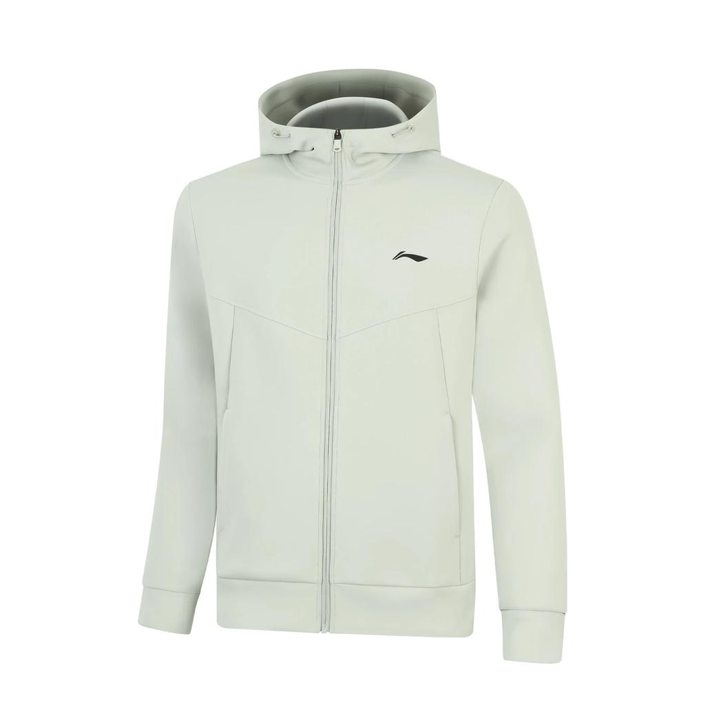 Li Ning Plain Color Hooded Zipper Comfortable Versatile Sports Casual Simple Jacket Men Jackets AFDVH25-4