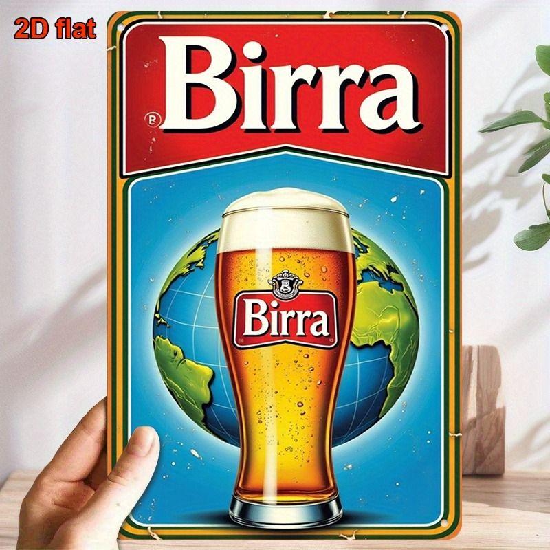 Retro Beer Theme Metal Tin Sign Bar Kitchen Wall Art Decor
