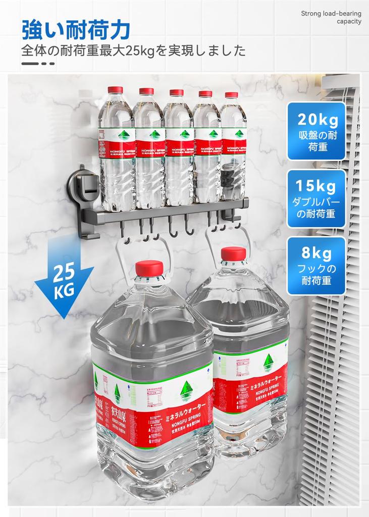 GDUOD Küchenwerkzeughaken, starker Saugnapf, doppelter beweglicher Küchensaugnapf, stark, aus Aluminium und Tragkraft bis zu 150 kg, Küchen-/Küchen-/Küchenutensilien-Haken