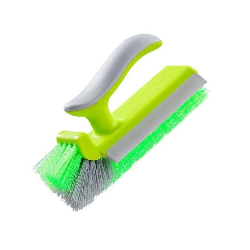 

Multipurpose Angled Cleaning Brush Small Storage for Car Interior Motorcycle Engine Home Kitchen Bathroom Corners зелений