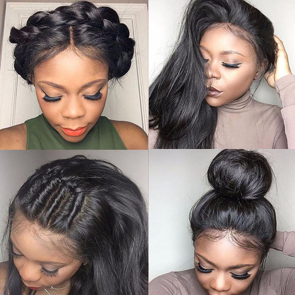 Natural Brazilian Full Lace Human Hair Wigs Glueless Full Lace Front Wig