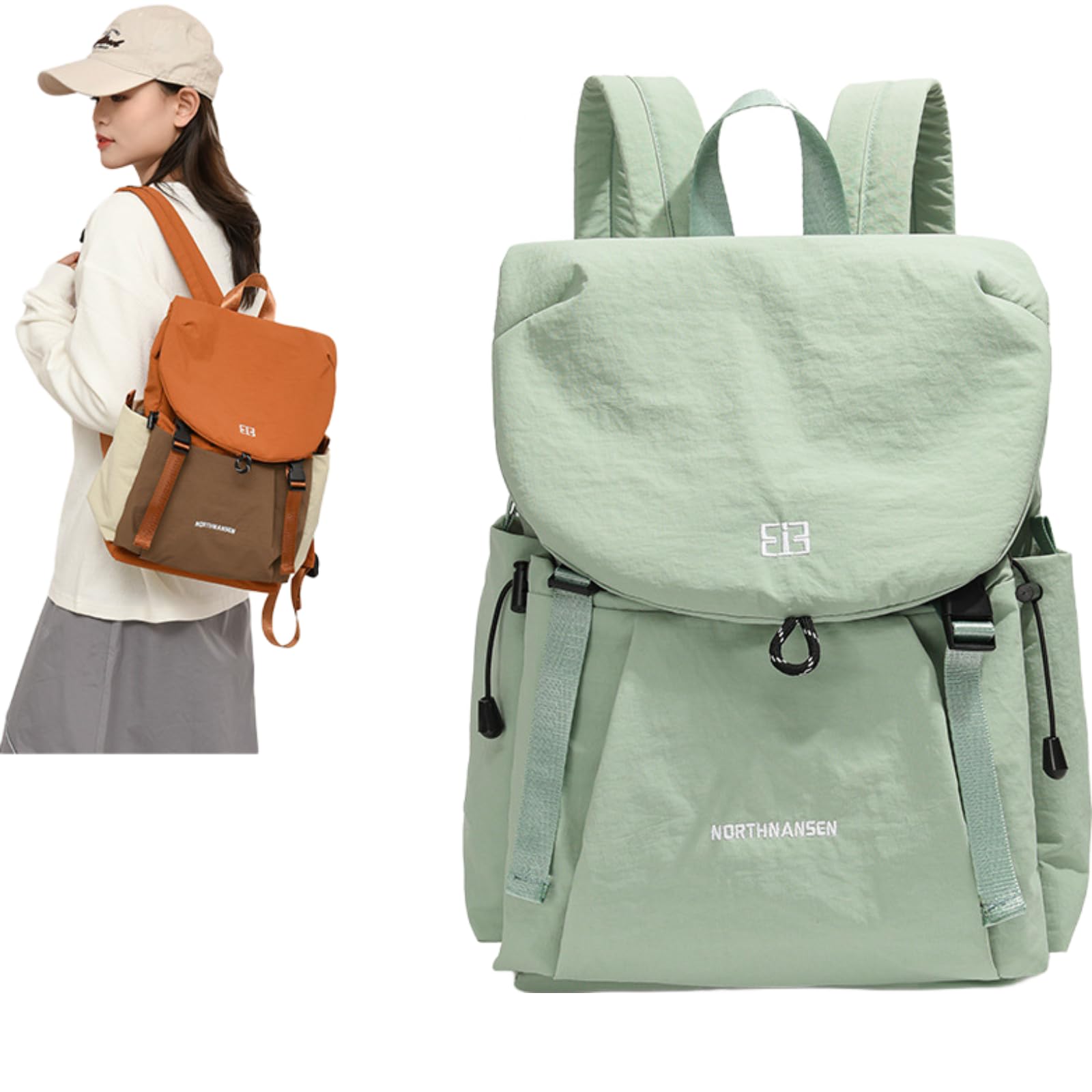 [GDGZJJD] Women s Small, Lightweight, Waterproof Travel Backpack, Ultra-Lightweight Design (330g), Mini Backpack for Commuting and Travel, Laptop