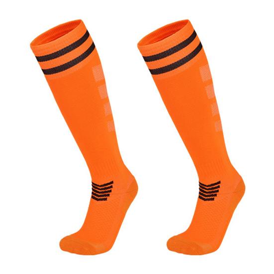 Knee High Soccer Socks for Men Women Stretchy Compression High Tube Socks Striped Athletic Socks for Football Baseball Softball
