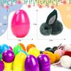 24piece Set Easter Bunny Egg Mini Plush Toys Surprise Egg Creative Children’s Gift Easter Basket Eggs Garden Decor Random Colors