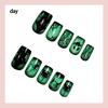 Halloween Glow In Dark Dark Style Ghost Spider Web Removable False Nails