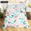 Camouflage Duvet Cover Set Abstract Soft Colors Pattern Decorative 3 Piece Bedding Set with 2 Pillow Sham Twin King Full Size