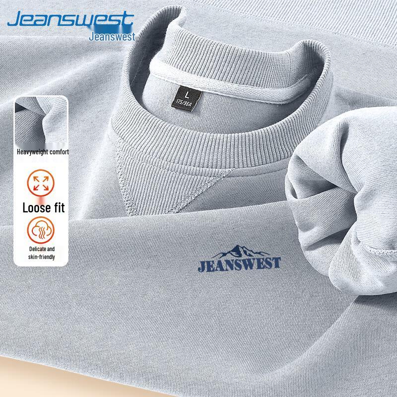 Jeanswest Men's Casual Crewneck Sweatshirt