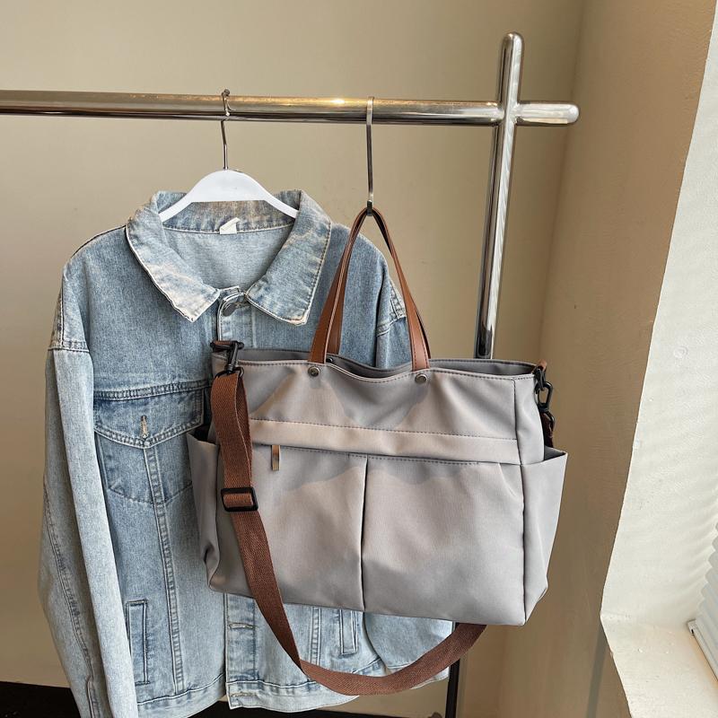 Mode Damen Tasche Große Kapazität Tote Schultertaschen Nylon Einfache Tote Bag Crossbody Laptoptasche Pendeln