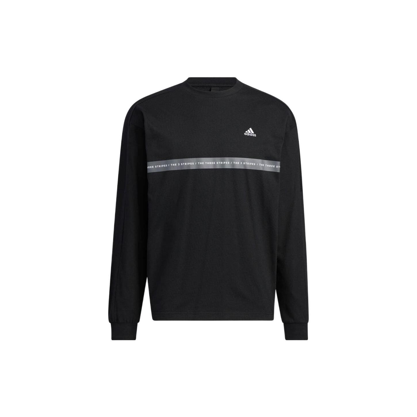 Adidas Sweatshirts Unisex Black Crew Neck Moderate Regular IA9451 S