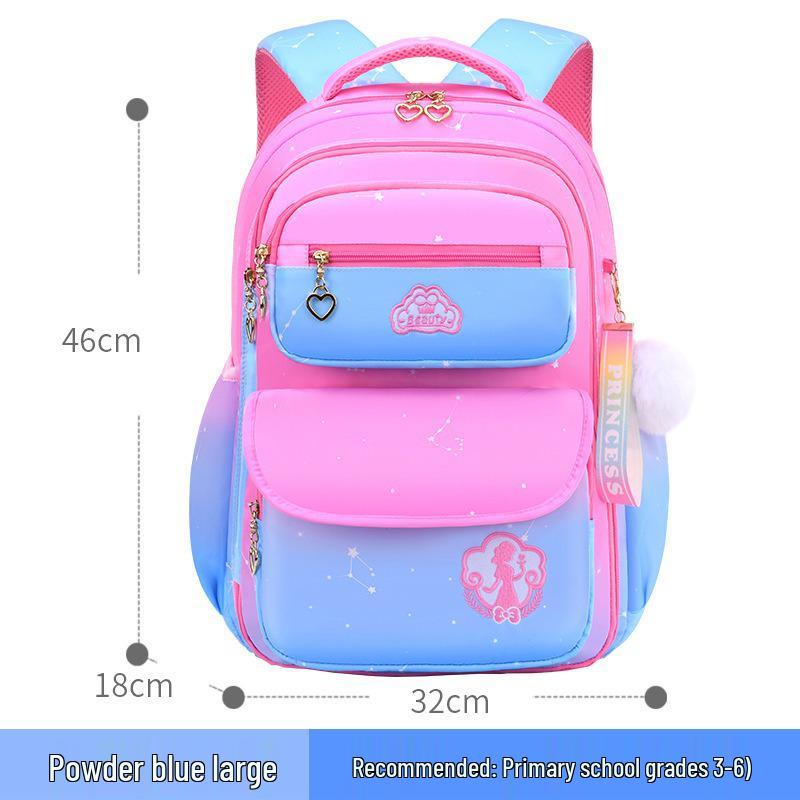 Children's Double Shoulder Backpacks for Girls, Grades 1-6: Cute Primary School Bags