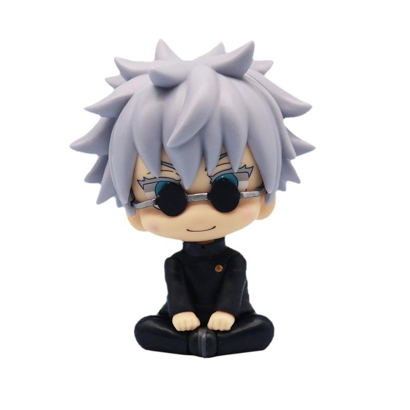 Hot Selling LK Jujutsu Kaisen Figure Set: High School Gojo Geto Fushiguro Itadori Palm-sized PC Case Desktop Decor Model