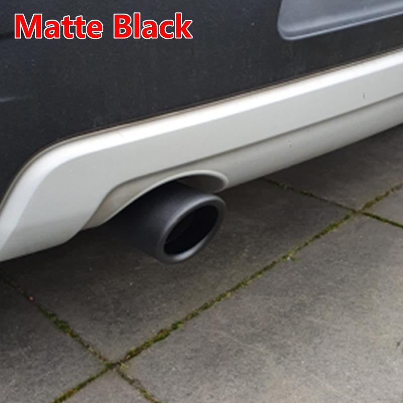 70mm Stainless Steel Car Exhaust Muffler For VW Tiguan MK2 Golf 6 7 Mk7 Jetta Mk6 1.4T 1.6L Exhaust Tip Pipe
