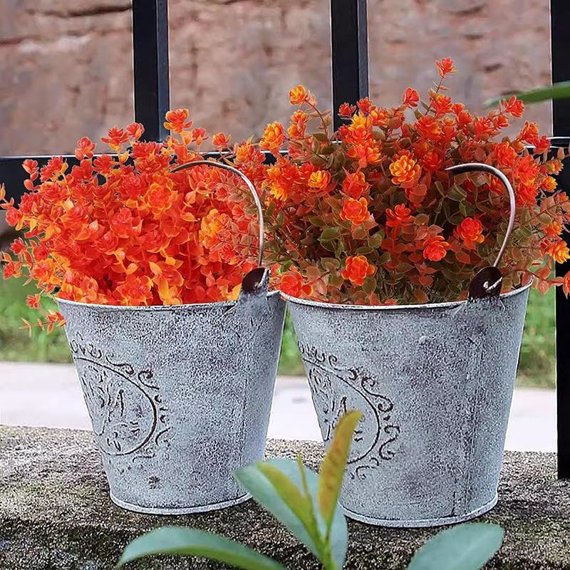 Simulated Flowers Milan Grass Artificial Eucalyptus Leaves Lotus Flower Home Garden Halloween Decorative Flowers Garden Supplies