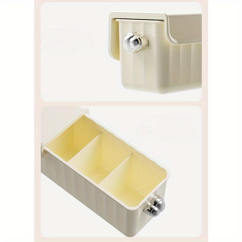 [Minimalist Design] Wall-Mounted 3-in-1 Plastic Storage Organizer for Underwear, Socks, and Accessories - Portable Hanging Closet Shelf with Drawers