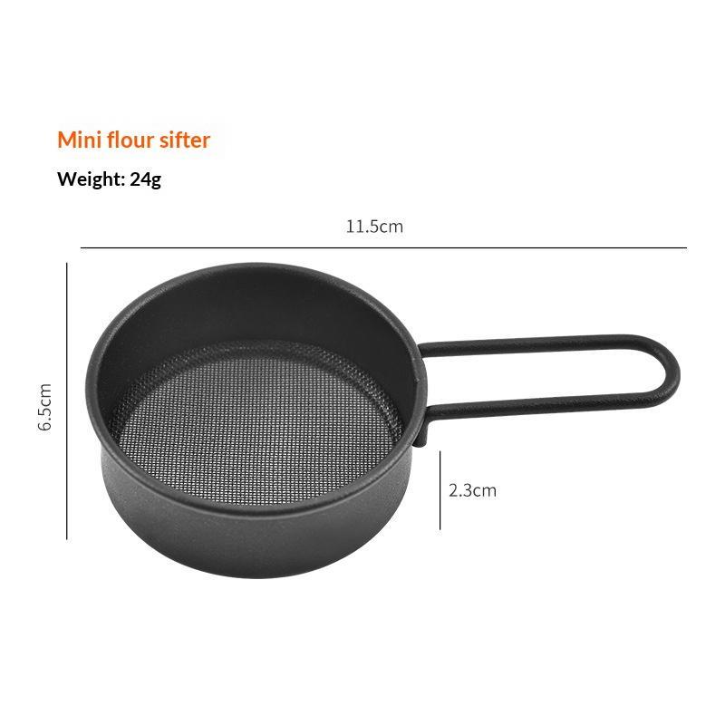 Flour Sifter For Baking, Flour Or Powdered Sugar Shaker Duster With Handle, Stainless Steel Baking Tools Dusting Flour Sieve