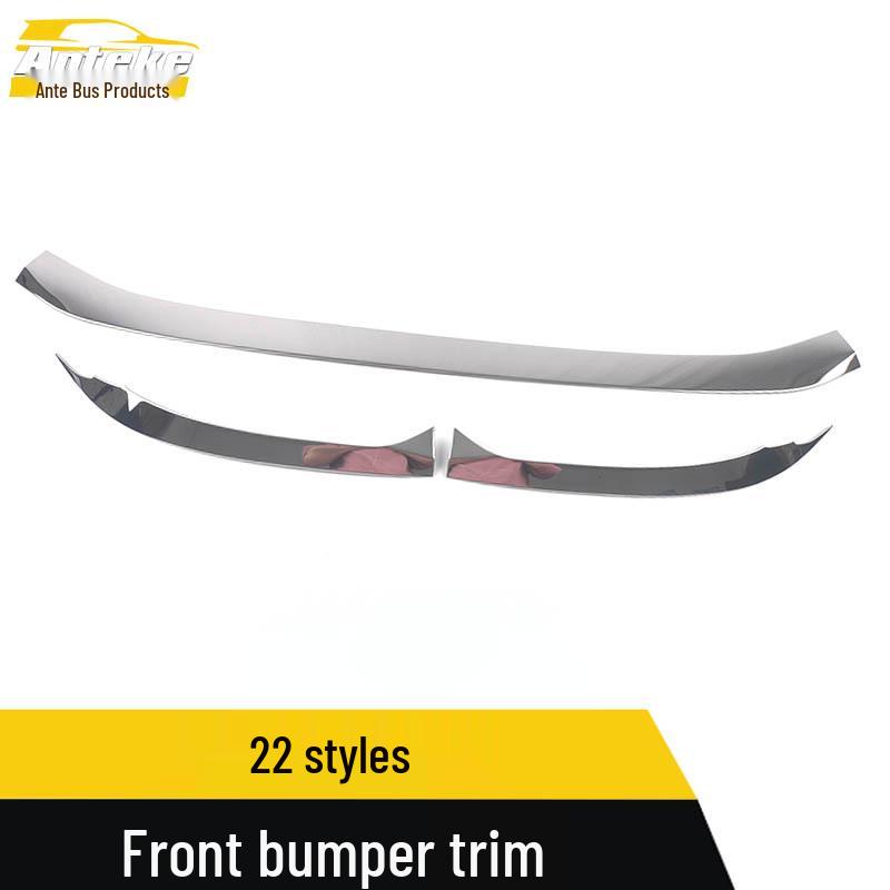 Civic 2022 Front Bumper Trim: Stainless Steel Anti-Scratch Decorative Strip Accessories