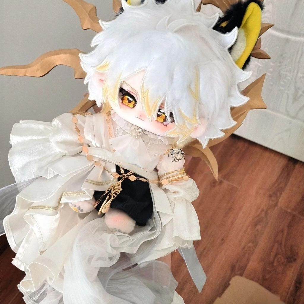Stuffed 20Cm Game Honkai Star Rail White Calamity Cotton Doll Toys Cos For Fan Collection Kids Adults Birthday Gifts