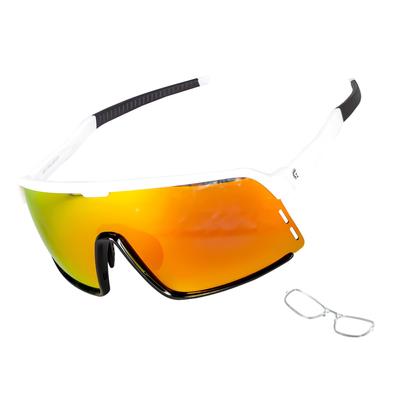 GORIX Polarisierte Sportsonnenbrille mit polarisiertem UV und leicht für Straße und Baseball Rahmen mit orangefarbener Sonnenbrille, Gläser, Schutz, Herren