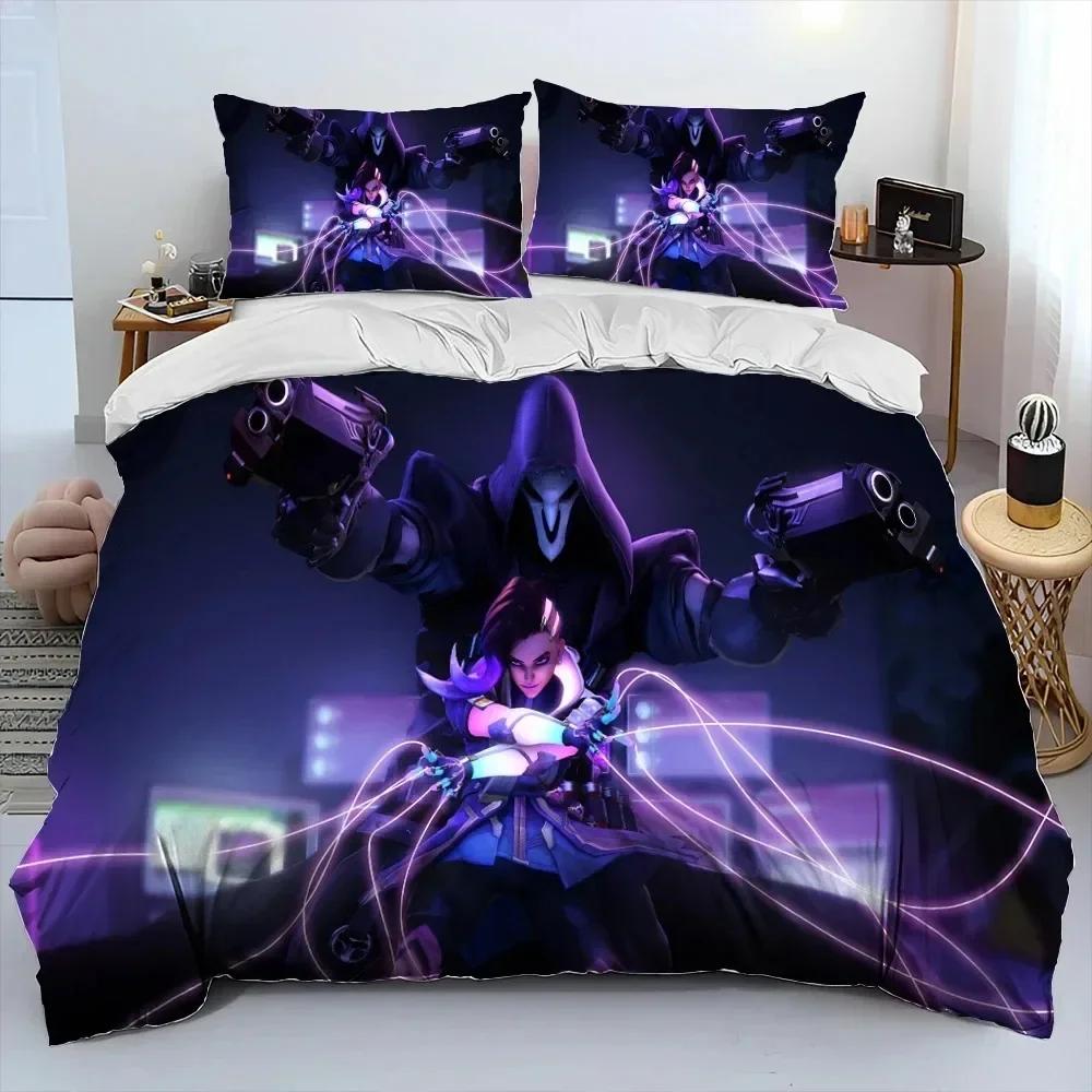 3D Print Ow Overwatch Game Dva Bedding Set Bedroom Soft Modern Bedspreads Comefortable Duvet Cover Quilt Cover And Pillowcase
